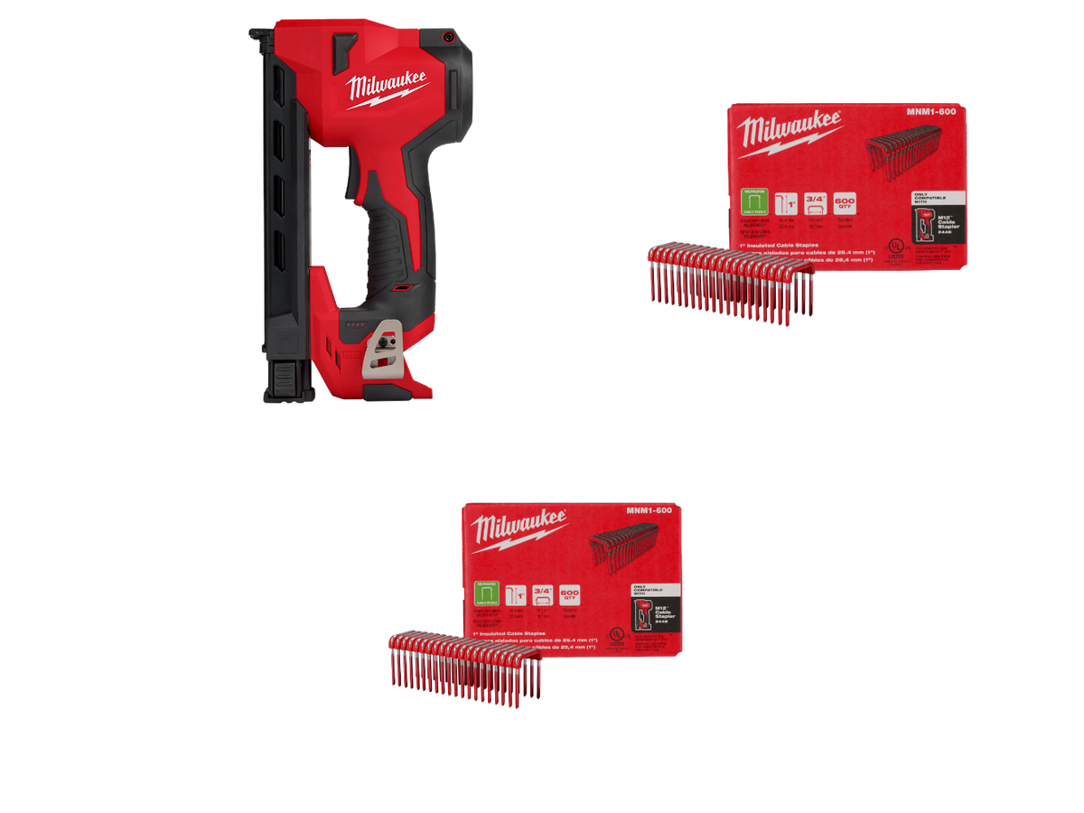 milwaukee m12 stapler staple size