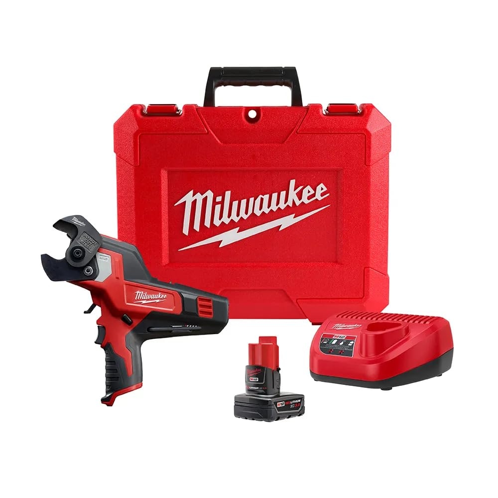 Milwaukee 2472 21XC M12 600 Mcm Cable Cutter Kit Wire Cutters Amazon
