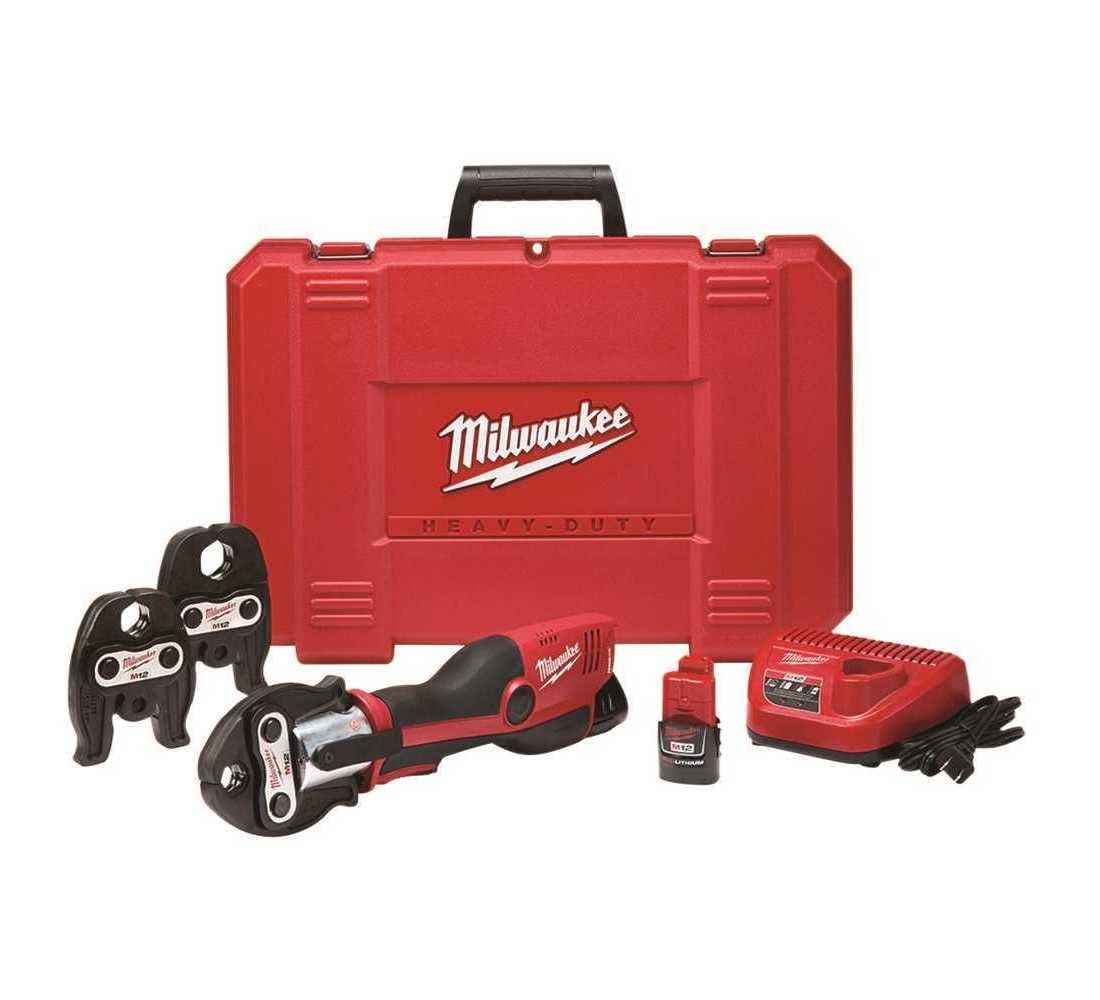Milwaukee 2473 22 M12 Force Logic Press Tool 1 2 1 Kit Cutters Amazon