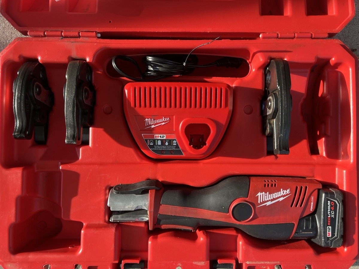Milwaukee 2473 22 M12 Force Logic Press Tool Kit 4 0 BATT SHIP FAST 45242288311 EBay