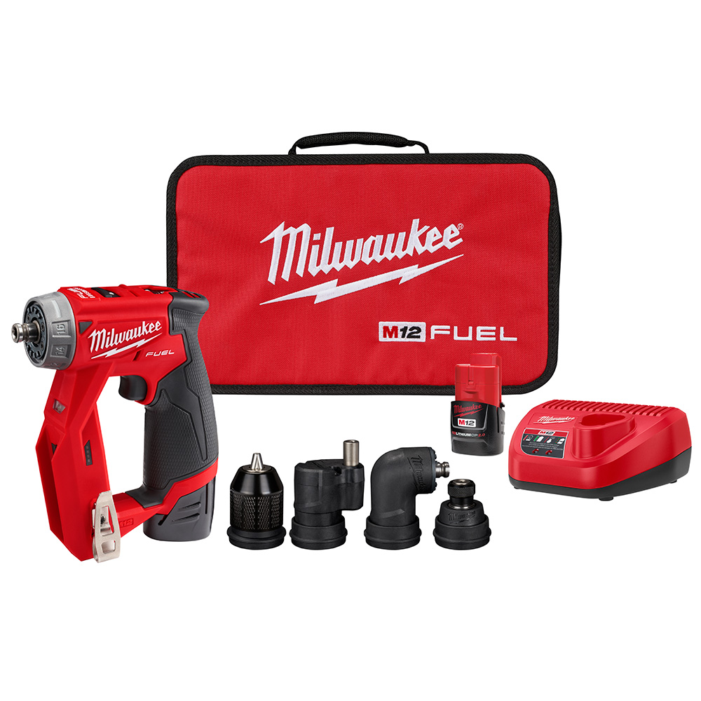 Milwaukee 2505 22 M12 FUEL 12V Lithium Ion Brushless Cordless Installation Drill Driver Kit NorthEast Electrical