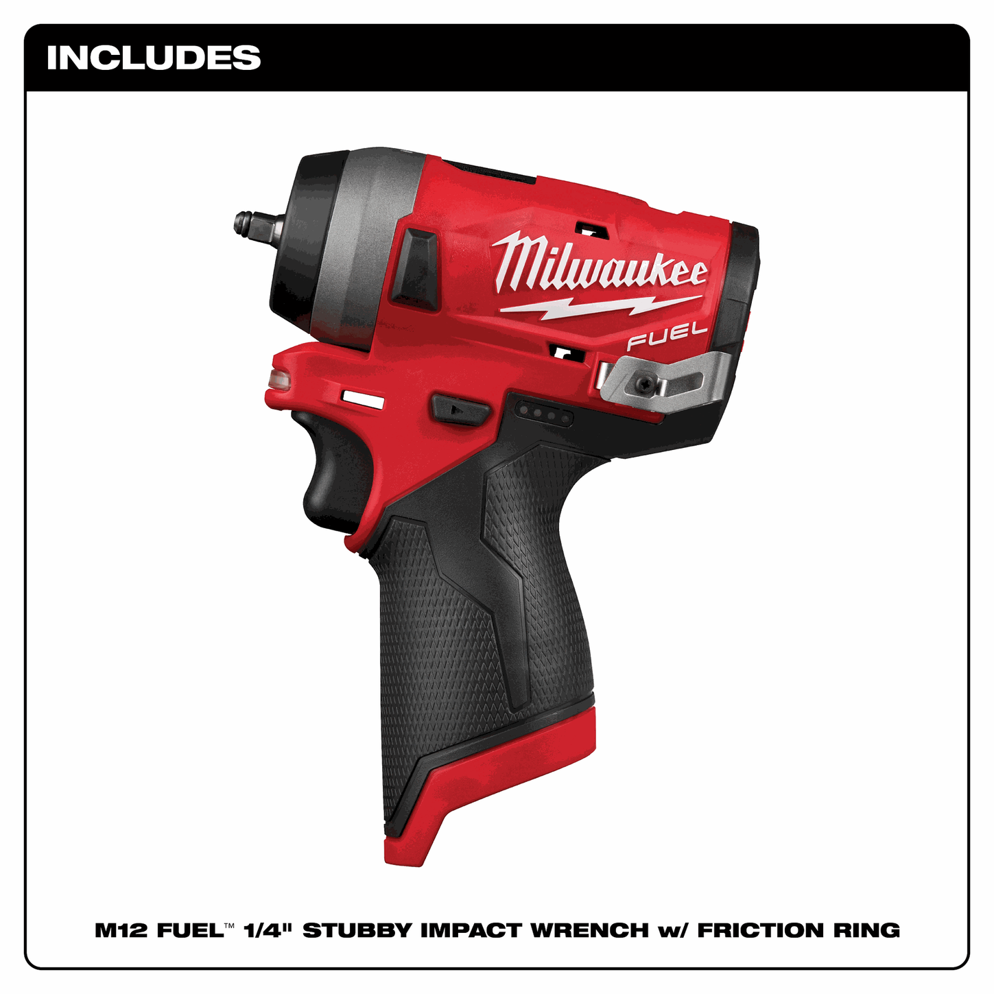 Milwaukee 2552 20 M12 FUEL 1 4 Stubby Impact Wrench Great American Inc 