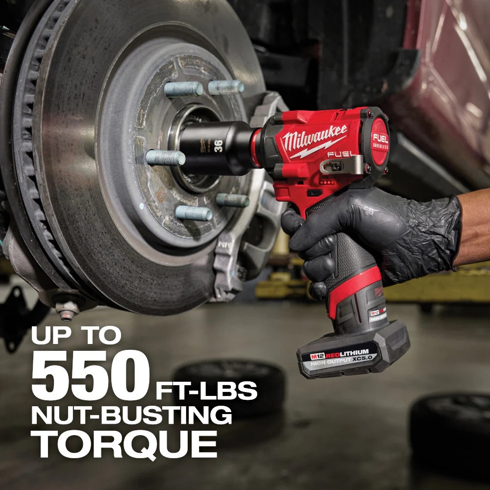Milwaukee 2563 20 M12 FUEL 12V 1 2 Stubby Impact Wrench Bare Tool EBay