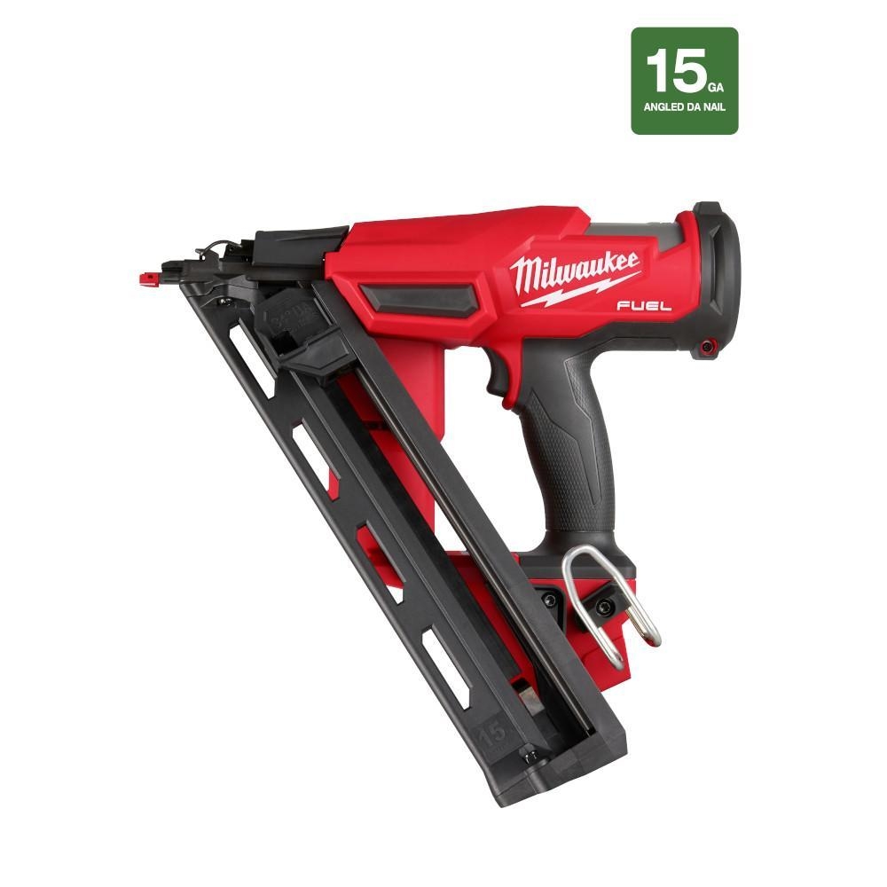 milwaukee tool nailer being serviced