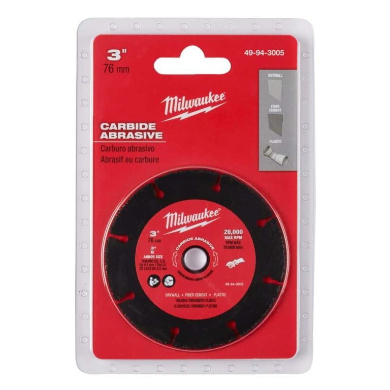 Milwaukee 3 In Carbide Abrasive Blade 49 94 3005 The Home Depot