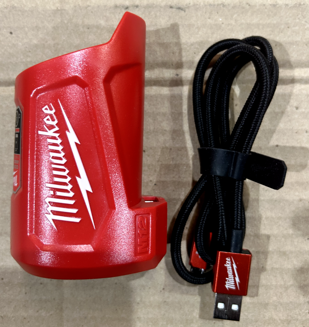Milwaukee 43 72 1201 KIT M12 Heated Jacket Power Port Bat Holder Charger Adapter EBay