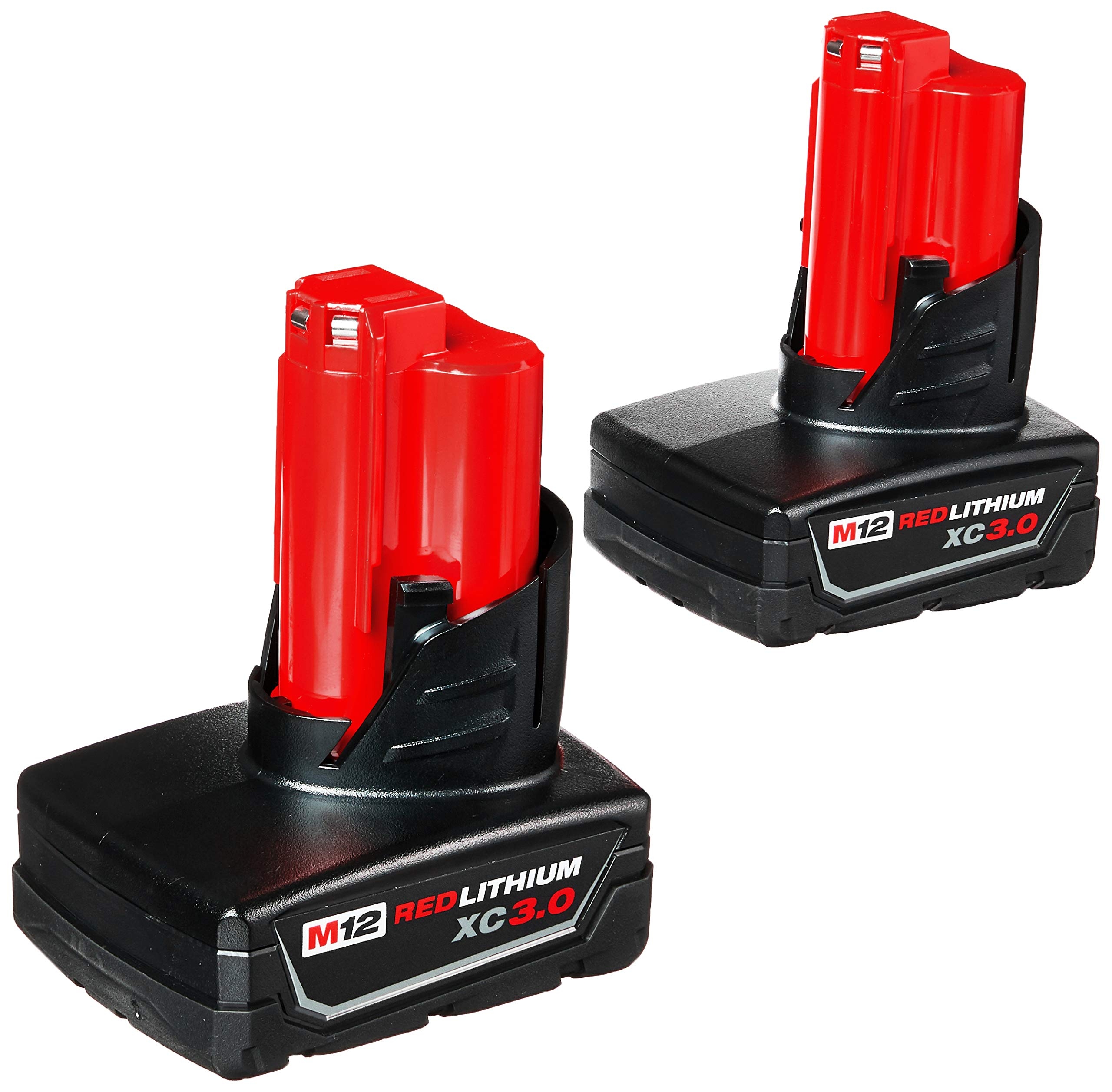 Milwaukee 48 11 2412 Twin Pack Of 3 0 Amp Hour Extended Capacity 12V Lithium Ion Batteries Cordless Tool Battery Packs Amazon