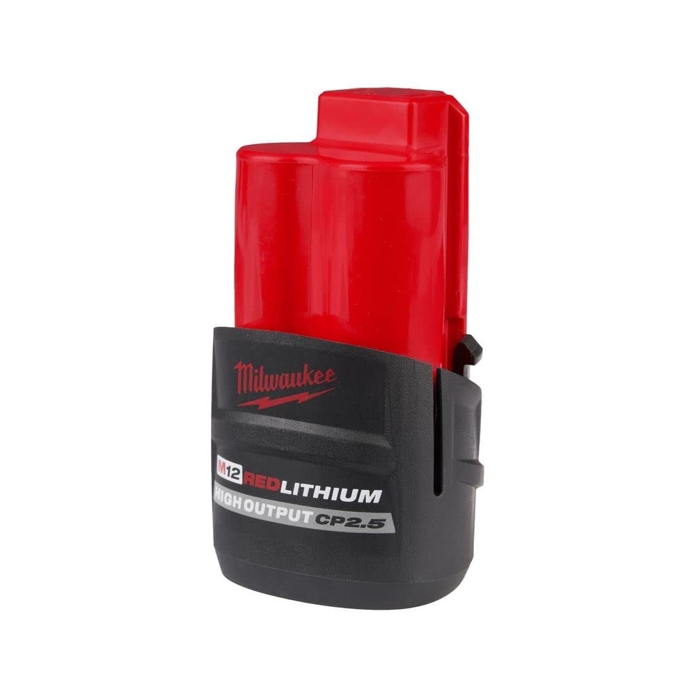 Milwaukee 48 11 2425 M12 REDLITHIUM HIGH Output CP 2 5Ah Battery Amazon