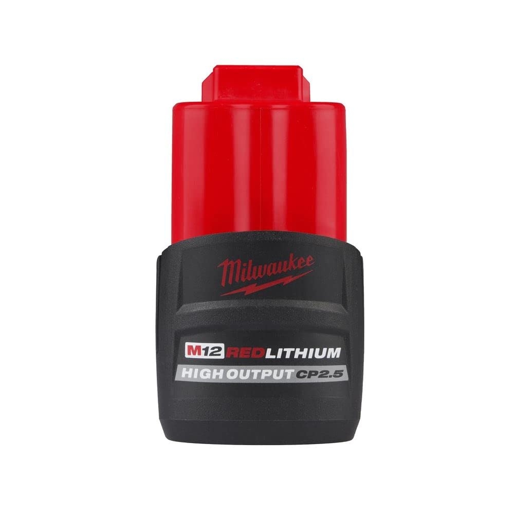 Milwaukee 48 11 2425 M12 REDLITHIUM HIGH Output CP 2 5Ah Battery Amazon