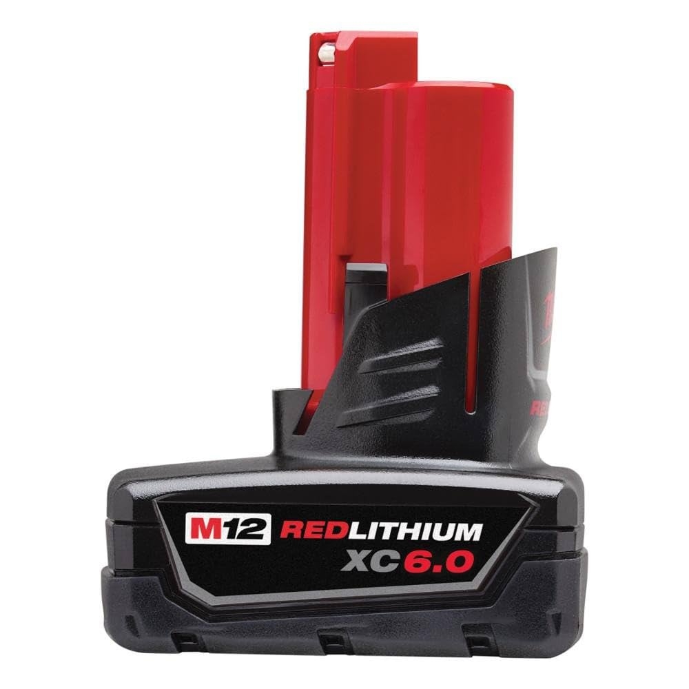 Milwaukee 48 11 2460 M12 XC 12V 6 0 Ah Extended Capacity Lithium Ion Battery Pack Amazon