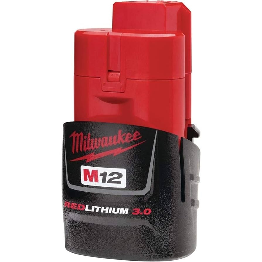Milwaukee Electric Tool 48 11 2430 M12 Red Lithium 3 0 Compact Battery Pack 3 375 X 1 875 X 1 75 Amazon