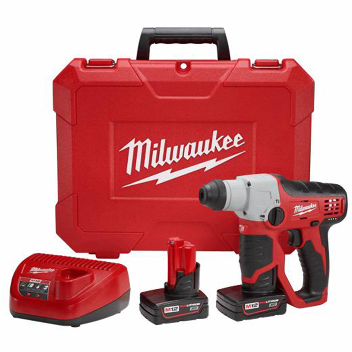Milwaukee Electric Tools 2412 22XC M12 Cordless 1 2 Inch SDS Plus Rotary Hammer Kit M12 Cordless 1 2 Inch SDS Plus Rotary Hammer Kit24
