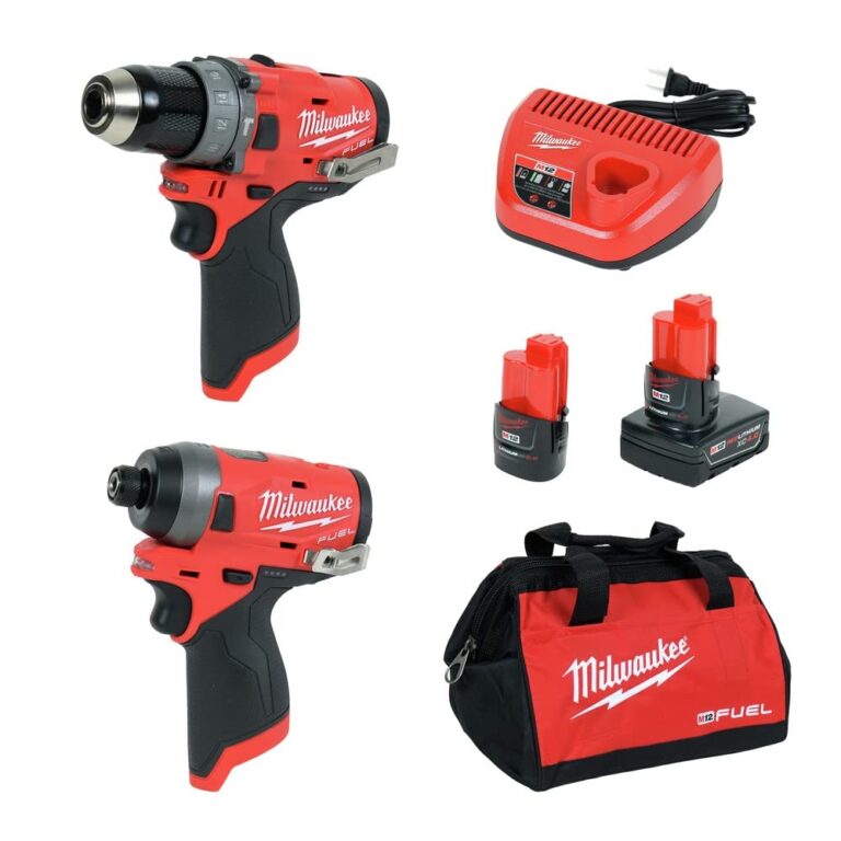 Milwaukee Electric Tools 2598 22 M12 Fuel 2 Pc Kit 1 2 Hammer Drill 1 4 Impact Amazon