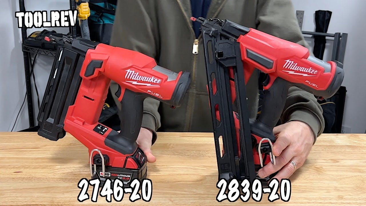 Milwaukee GEN II 15 Ga And 18 Ga Cordless Nailers YouTube
