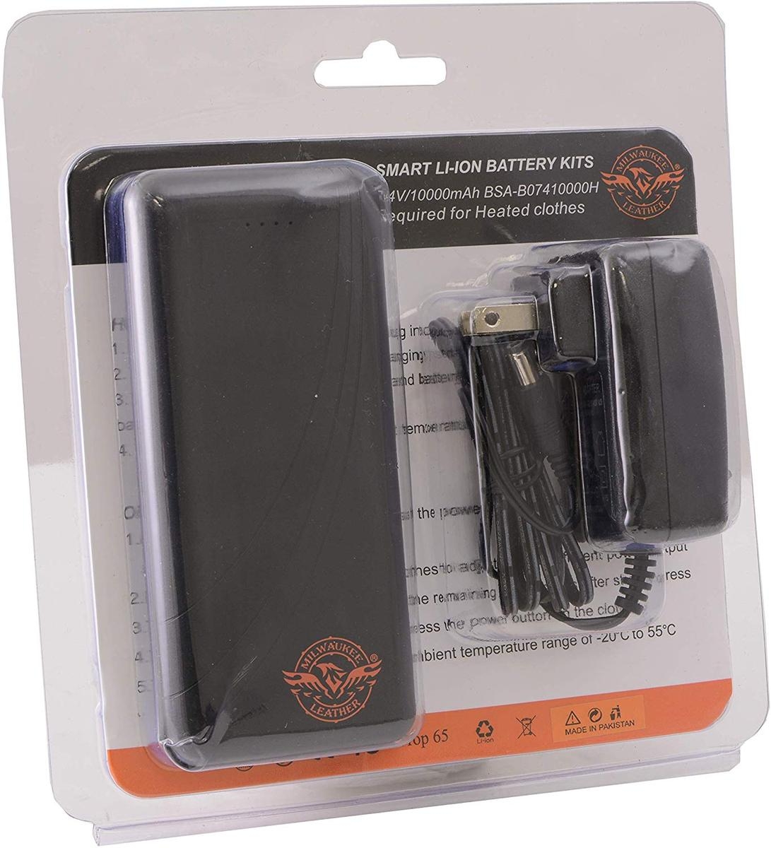 Milwaukee Leather NexGen Universal Battery Pack And Wall Charger For Heated Jackets Vests The Warming Store