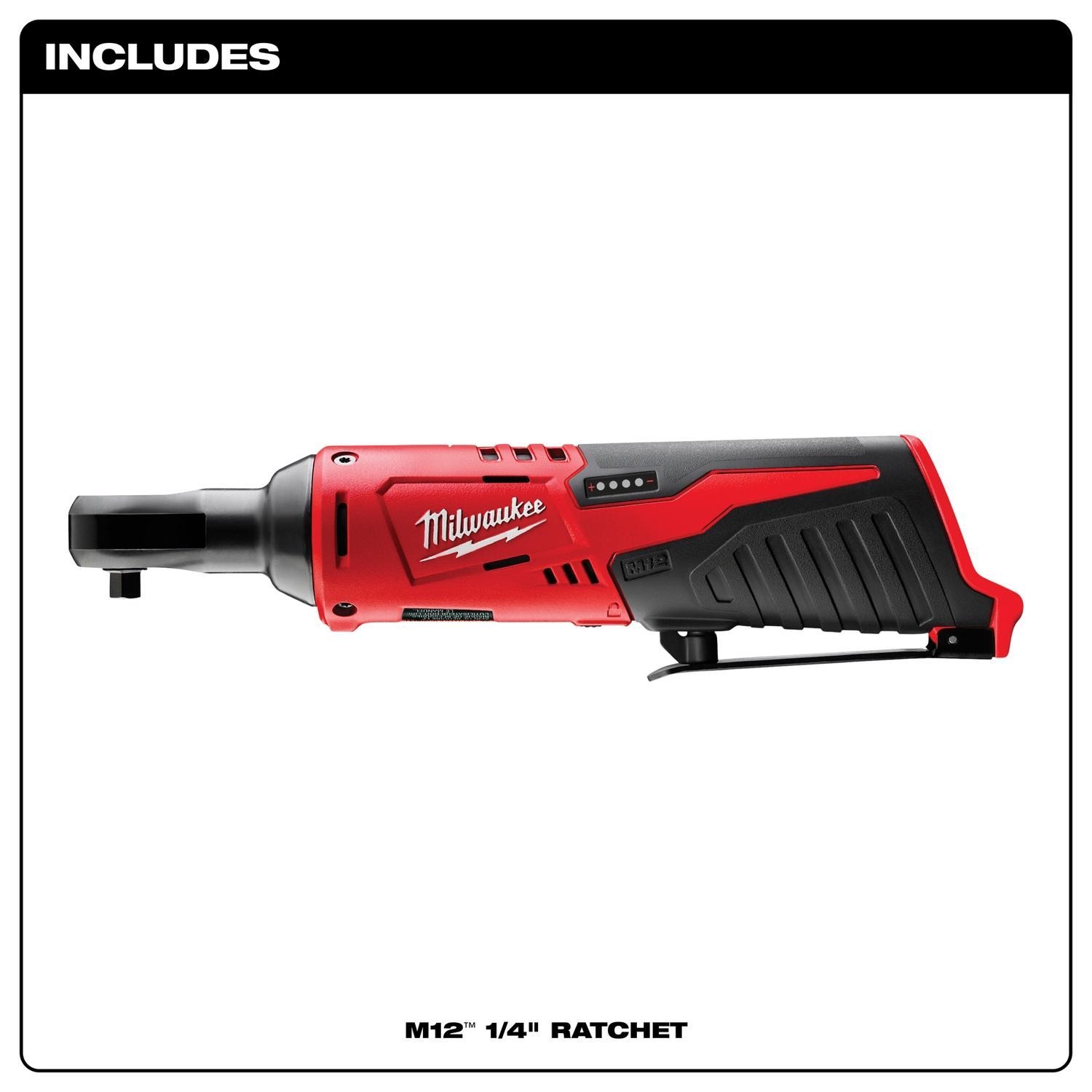milwaukee 1/4 ratchet m12