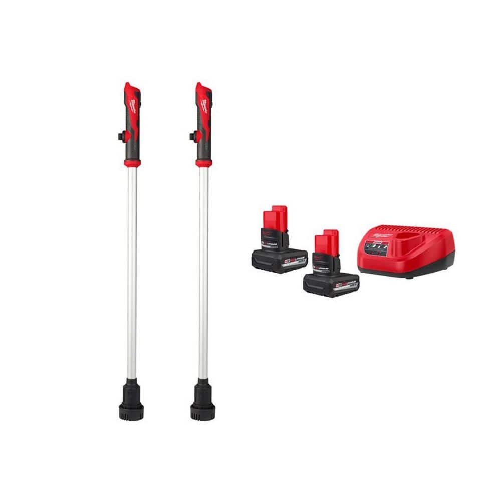 Milwaukee M12 12 Volt Lithium Ion Cordless 9 GPM Submersible Stick Water Transfer Pump 2 Pack With 2 5Ah Batteries And Charger 2579 20 2579 20 48 59 2450P The Home Depot