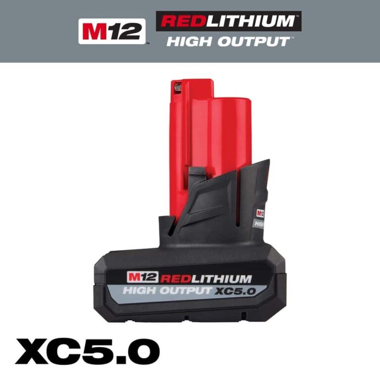 Milwaukee M12 12 Volt Lithium Ion XC High Output 5 0 Ah Battery Pack 48 11 2450 The Home Depot