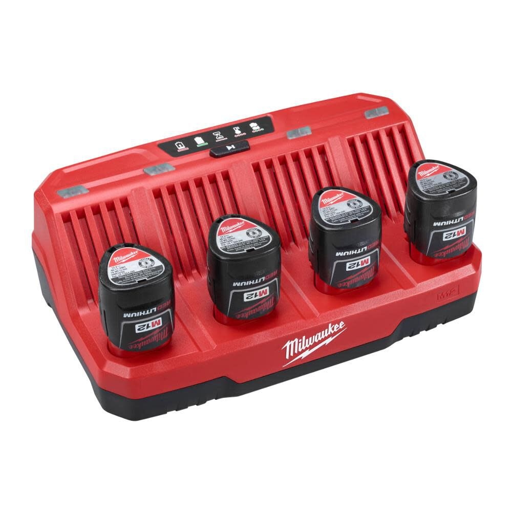 Milwaukee M12 4 Bay Sequential Charger 48 59 1204 Acme Tools