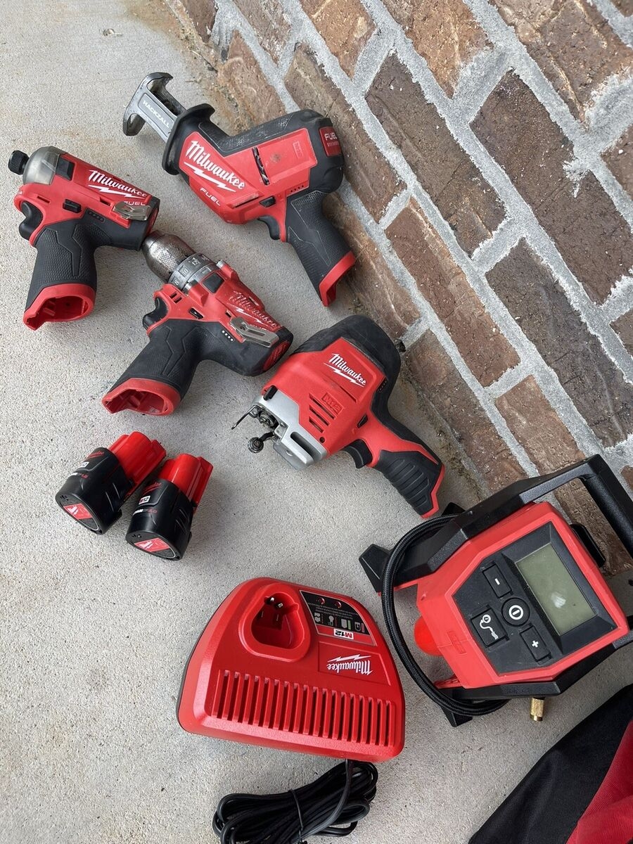 Milwaukee M12 5 Tool Combo Kit EBay