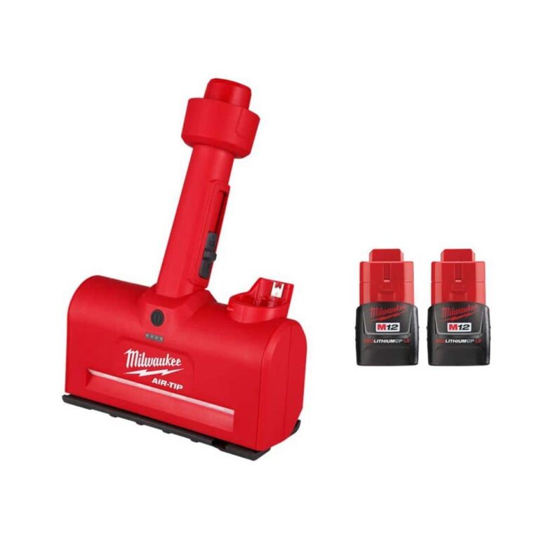 Milwaukee M12 AIR TIP 1 1 4 In 2 1 2 In Wet Dry Shop Vacuum Utility Nozzle Attachment W 2 M12 1 5 Ah Compact Battery Pack 0980 20 48 11 2411 The Home Depot