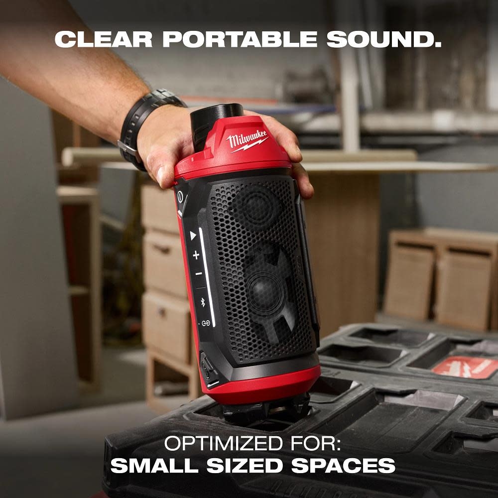 Milwaukee M12 Bluetooth Jobsite Speaker With PACKOUT Compatibility 2955 20 Acme Tools