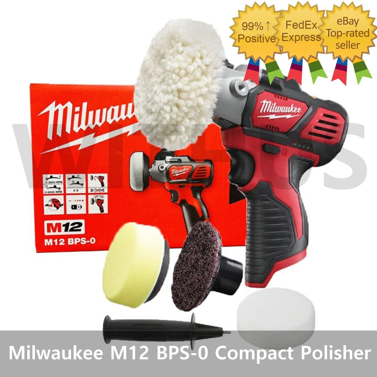 Milwaukee M12 BPS 0 Cordless Compact Polisher Sander Grinder Baretool Body Only EBay