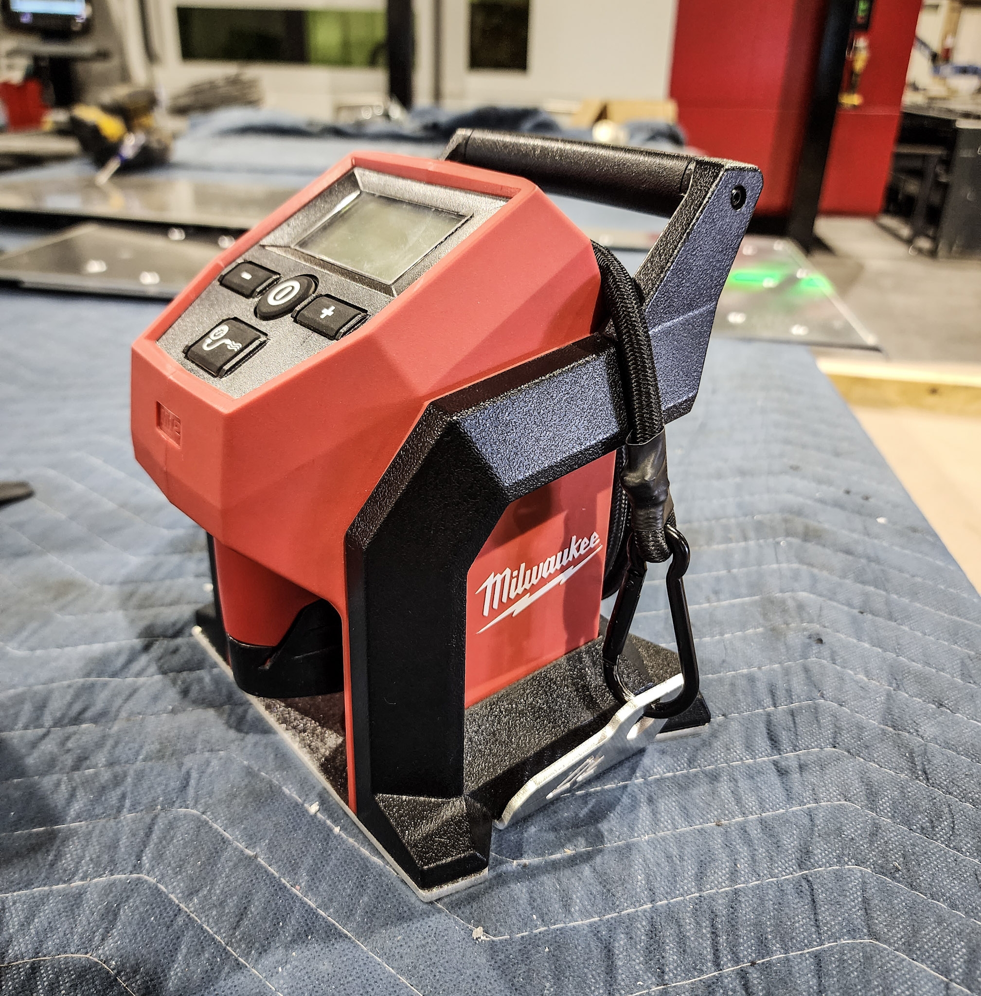 Milwaukee M12 Compact Inflator Mounting Bracket American Adventure Lab