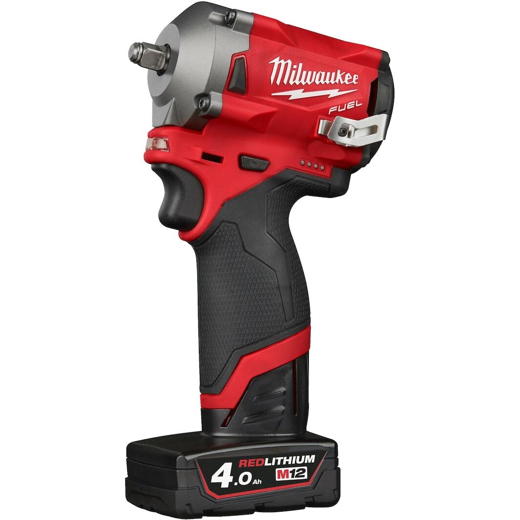 MILWAUKEE M12 FIW38 422X FUEL Subcompact Battery Impact Spanner 3 8 In HD Box 1x 2 0Ah 1x 4 0Ah Battery Charger 493346461 Klium