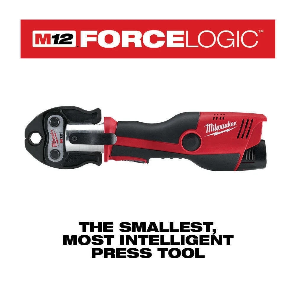 Milwaukee M12 FORCE LOGIC Press Tool Kit With Jaws 2473 22 For Sale Online EBay