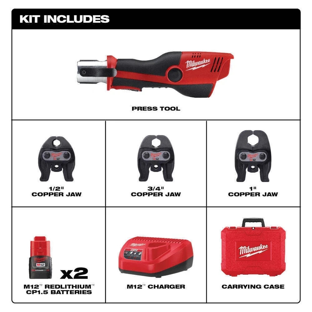 milwaukee m12 pro press