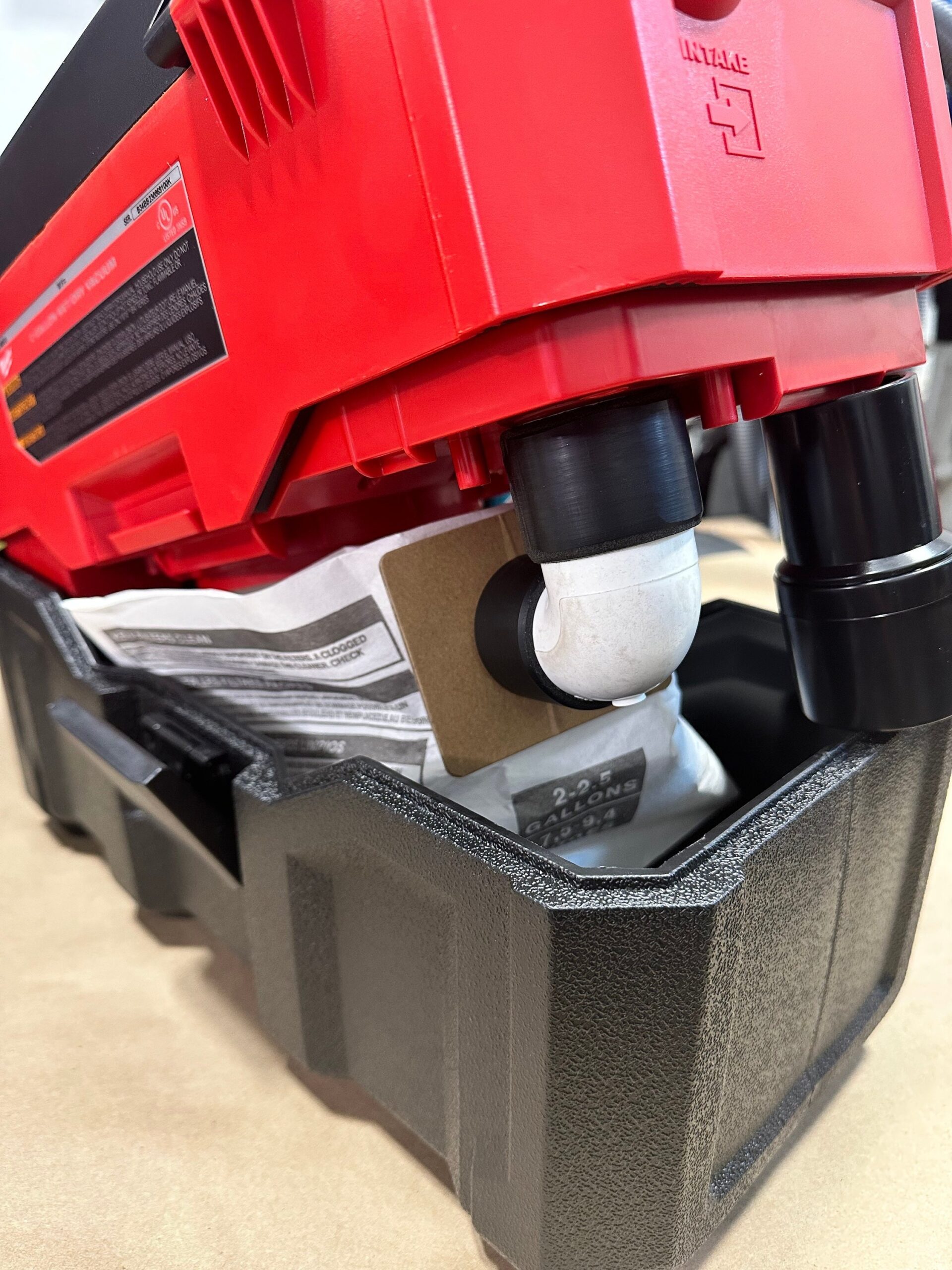 Milwaukee M12 FUEL 1 6gal Vacuum Bag Filter Attachment Mod Etsy