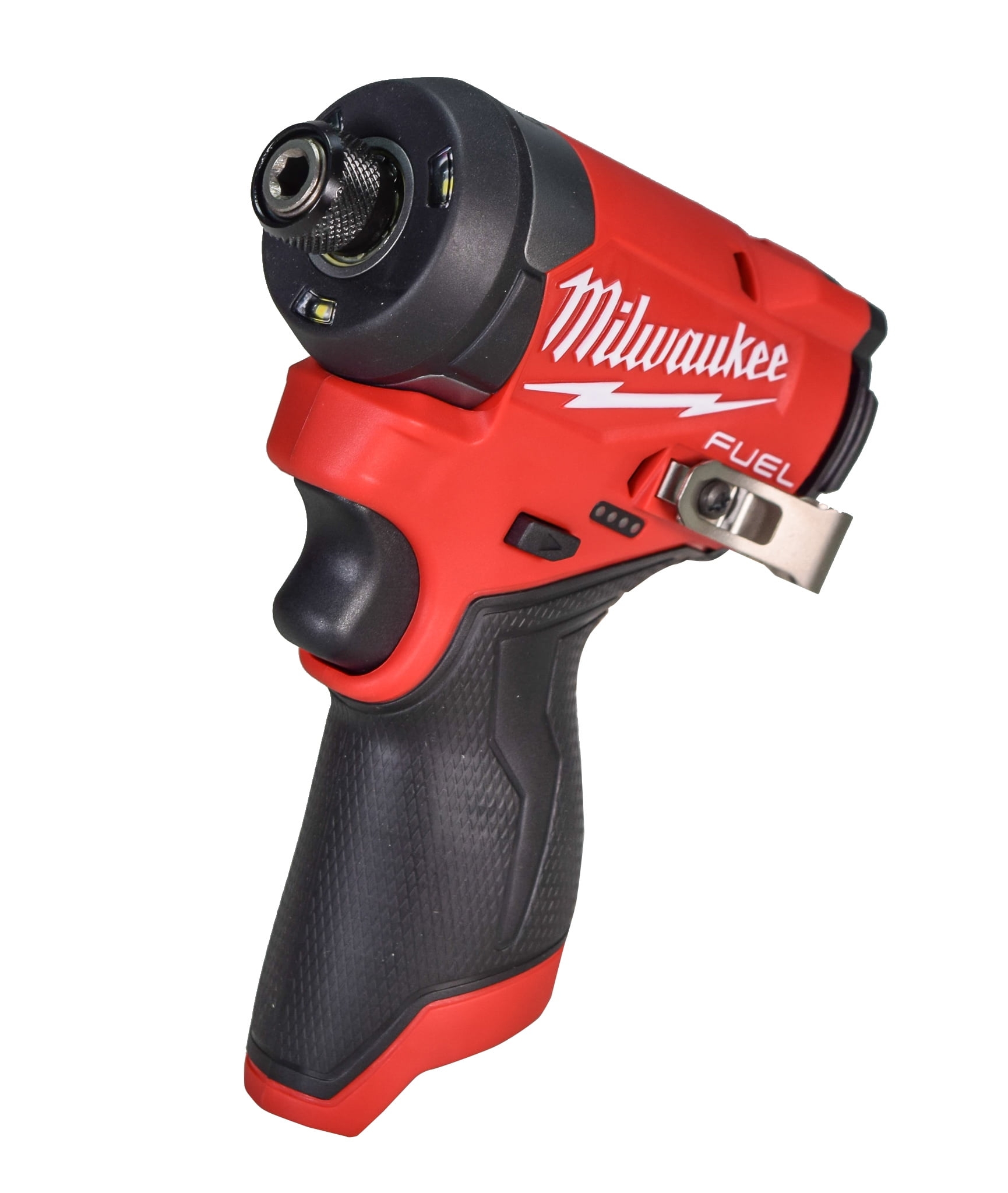 Milwaukee M12 FUEL 12V 1 4 In Cordless Hex Impact Driver Kit With 2 0Ah Batteries Charger Tool Bag Walmart