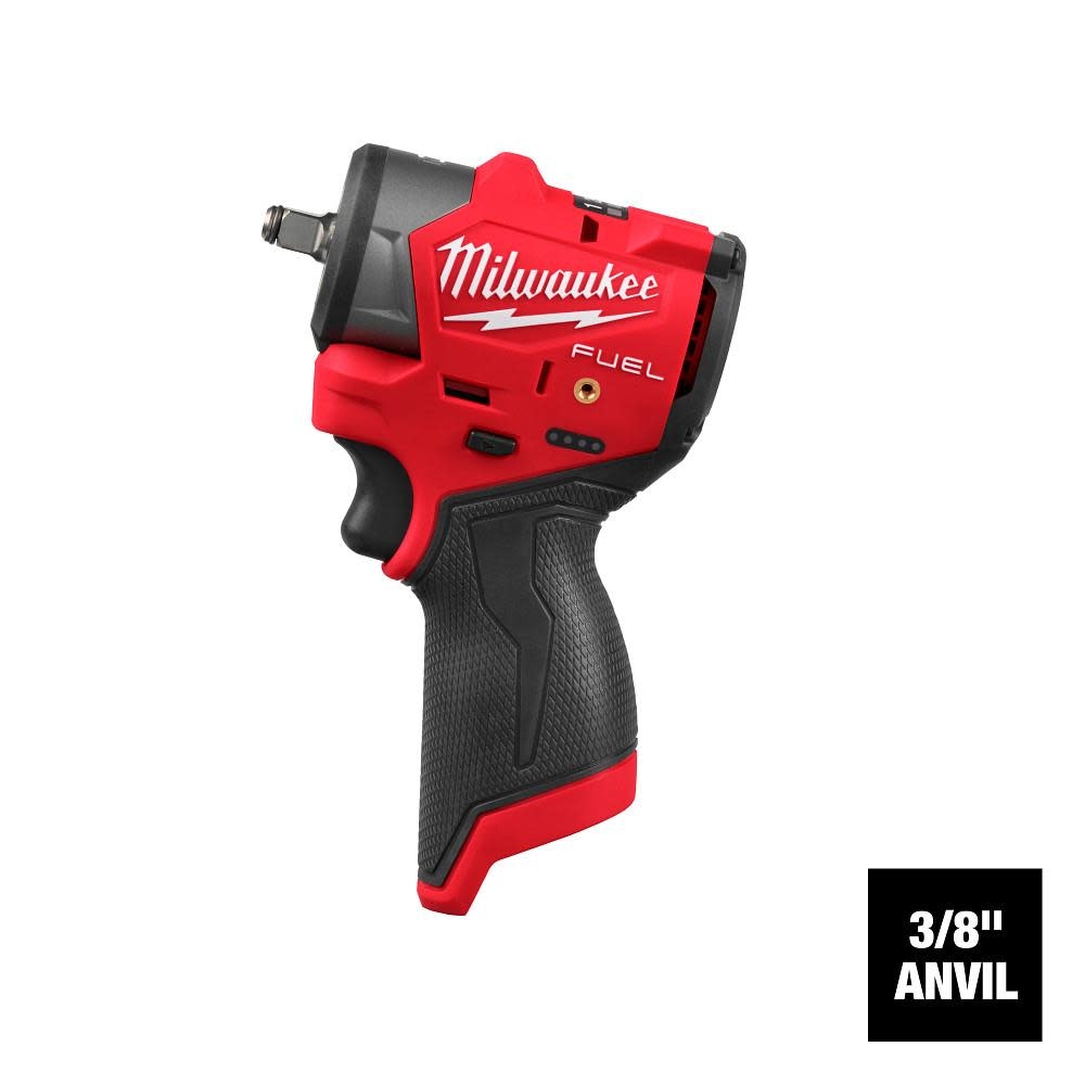 Milwaukee M12 FUEL 3 8 Inch Subcompact Impact Wrench With Friction Ring Bare Tool 3049 20 Acme Tools