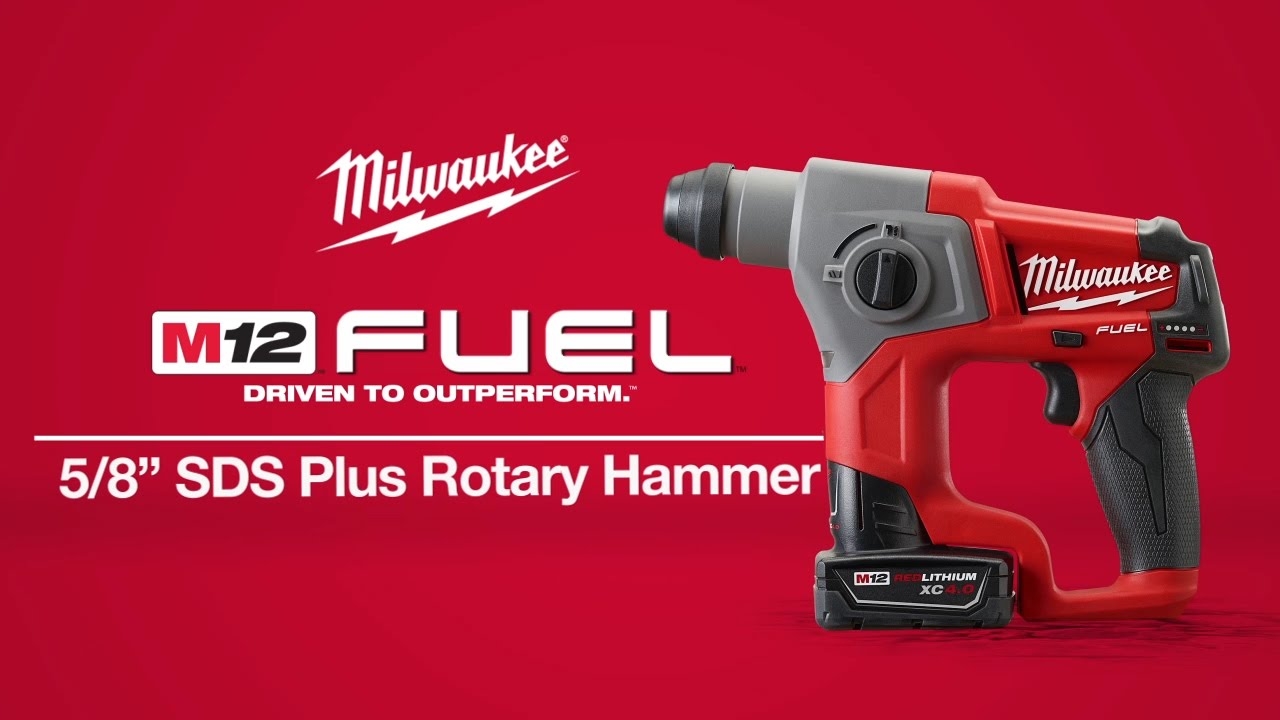 Milwaukee M12 FUEL 5 8 SDS Plus Rotary Hammer YouTube