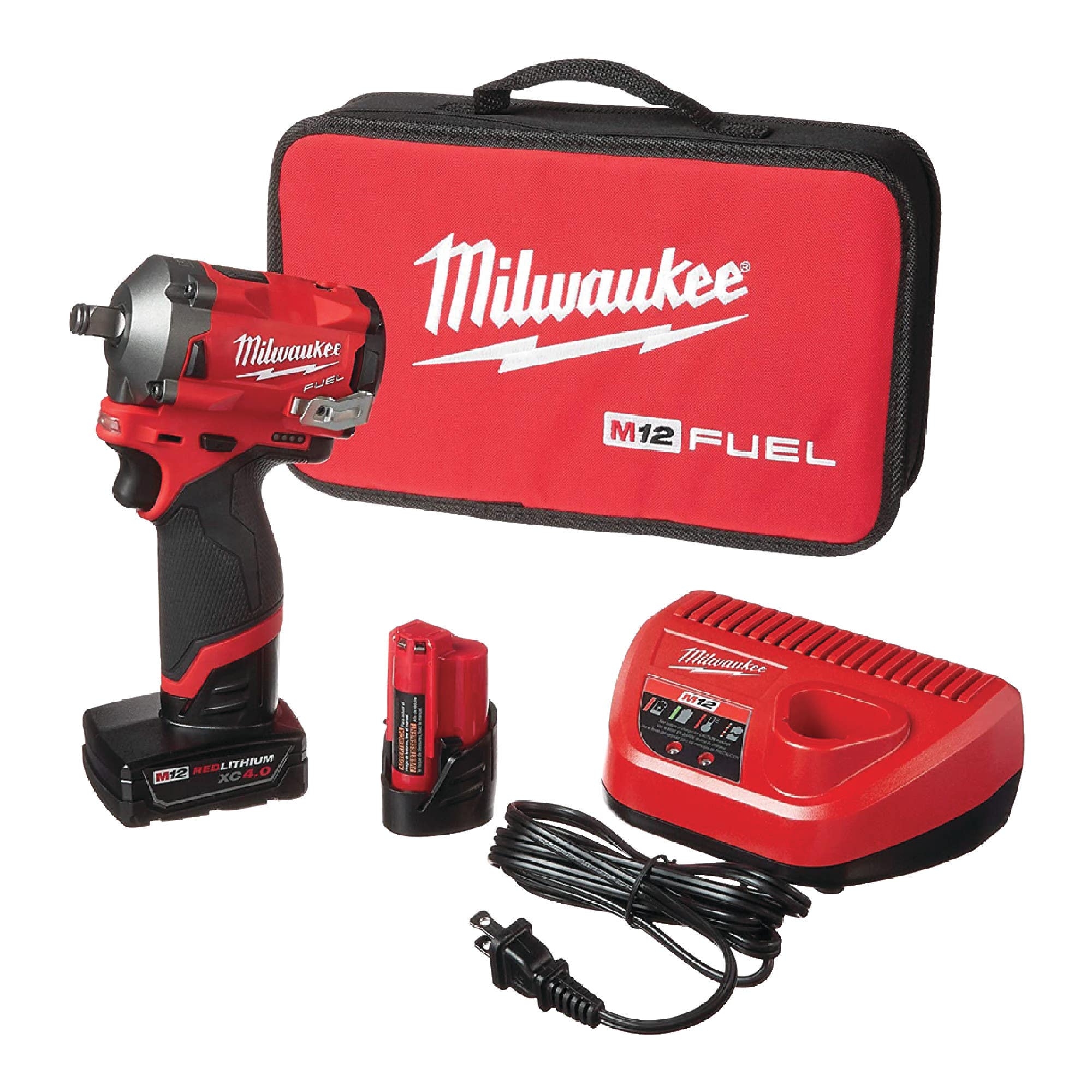 MILWAUKEE M12 FUEL Stubby 1 2 Impact Wrench Kit
