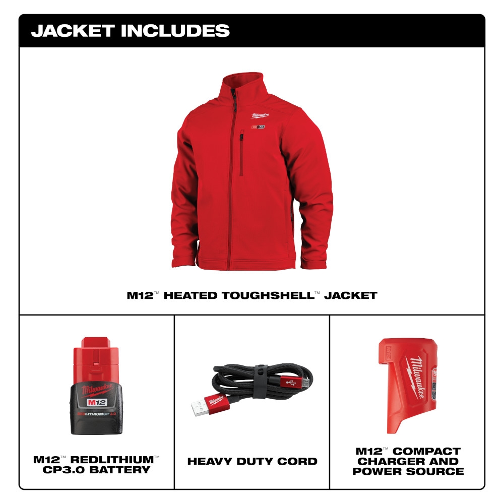 milwaukee heated jacket m12 battery