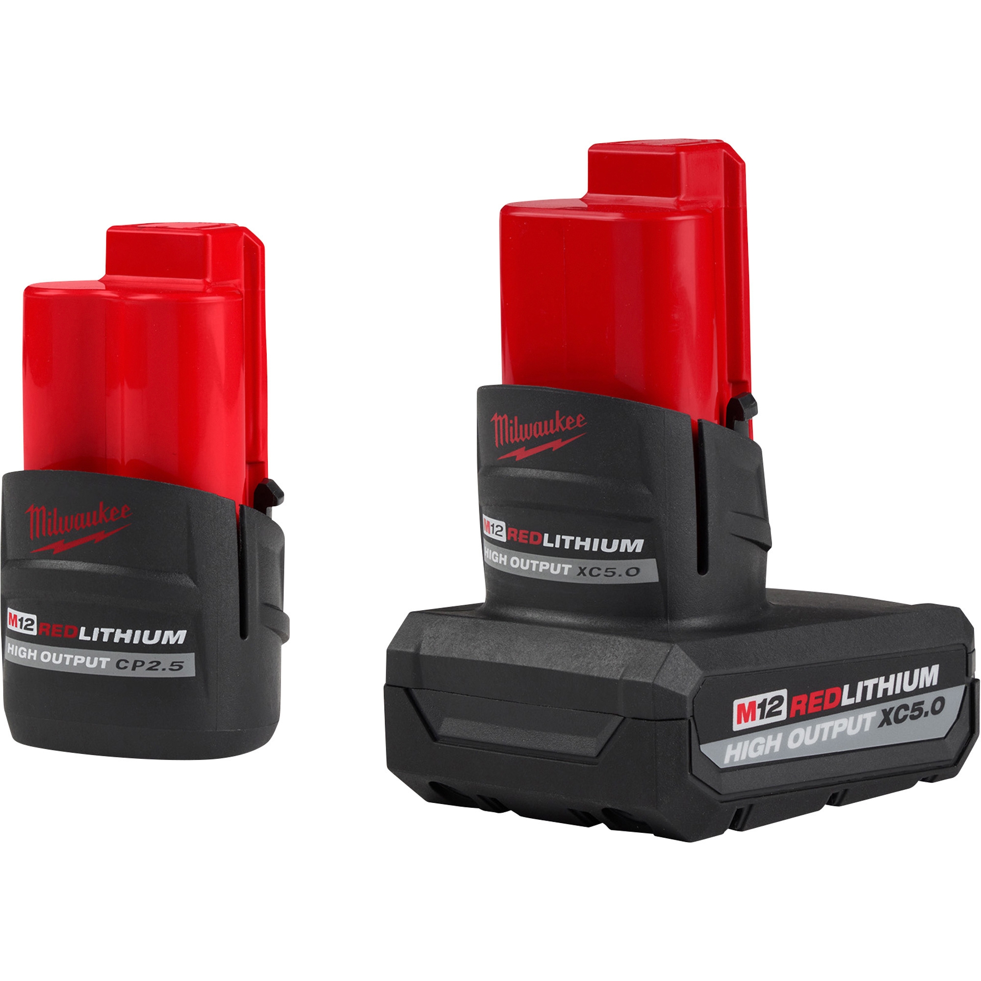 Milwaukee M12 REDLITHIUM HIGH OUTPUT XC5 0 And CP2 5 Battery Packs 2 Pk Model 48 11 2452S Northern Tool