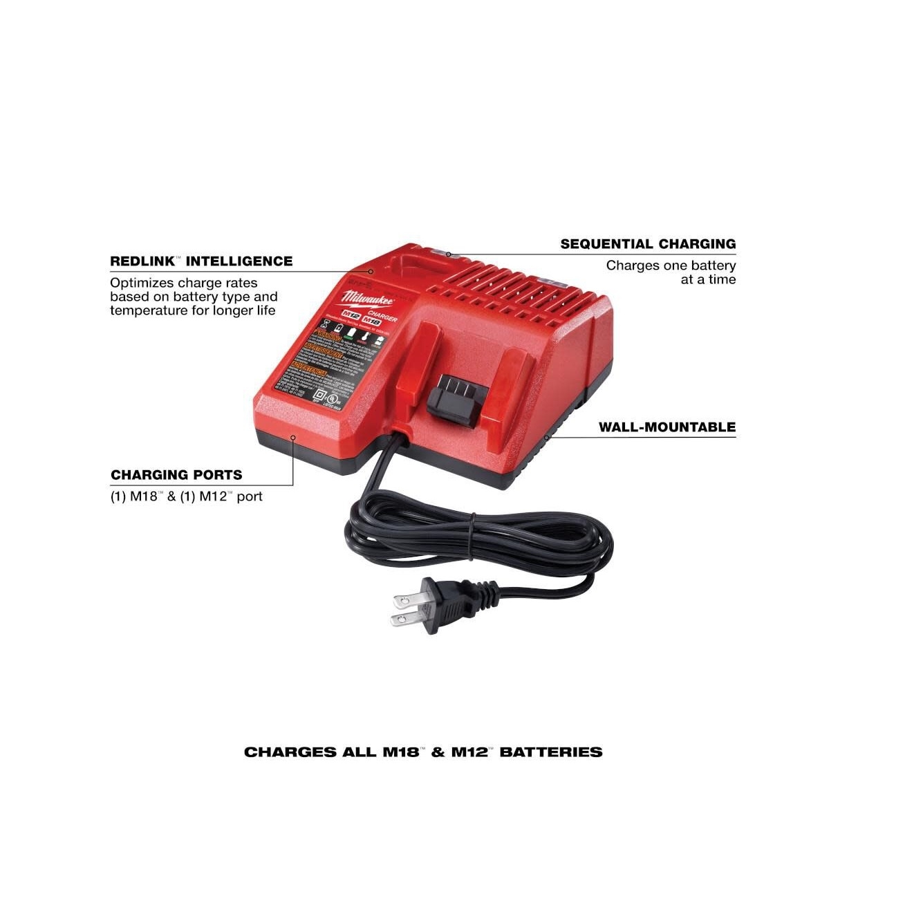 milwaukee m18 m12 charger