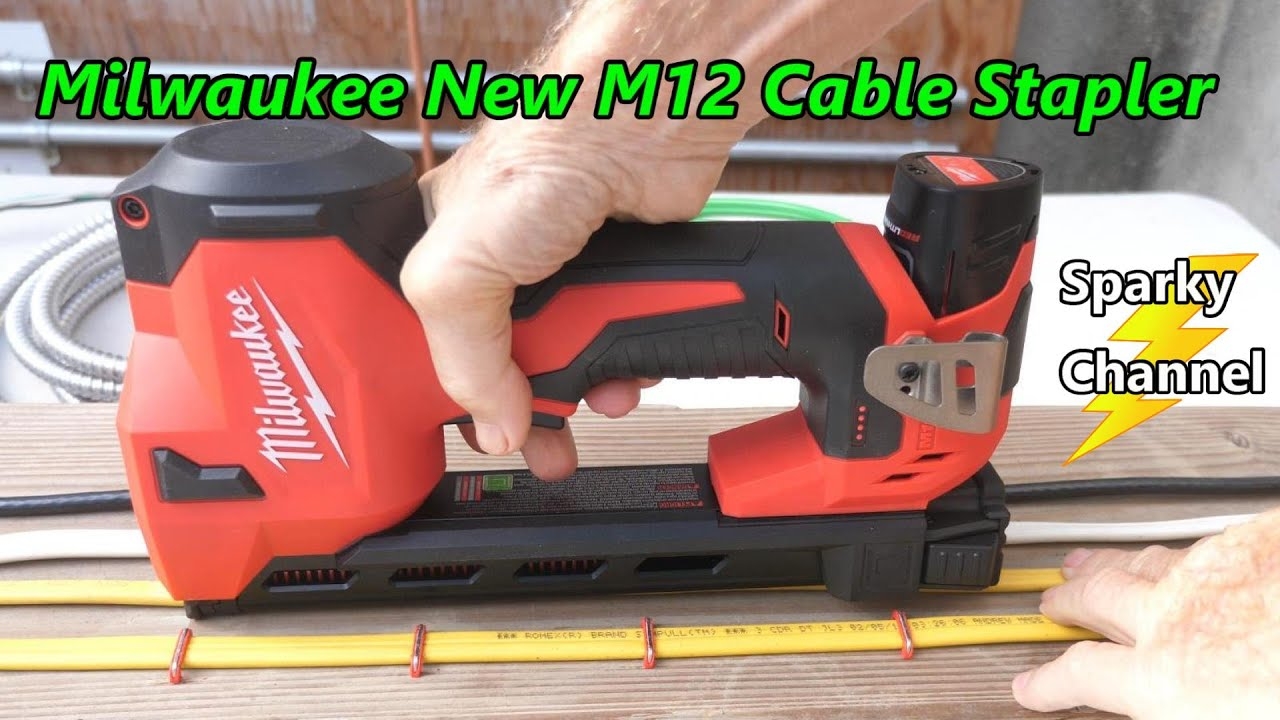 Milwaukee New M12 Cable Stapler 2448 21 YouTube