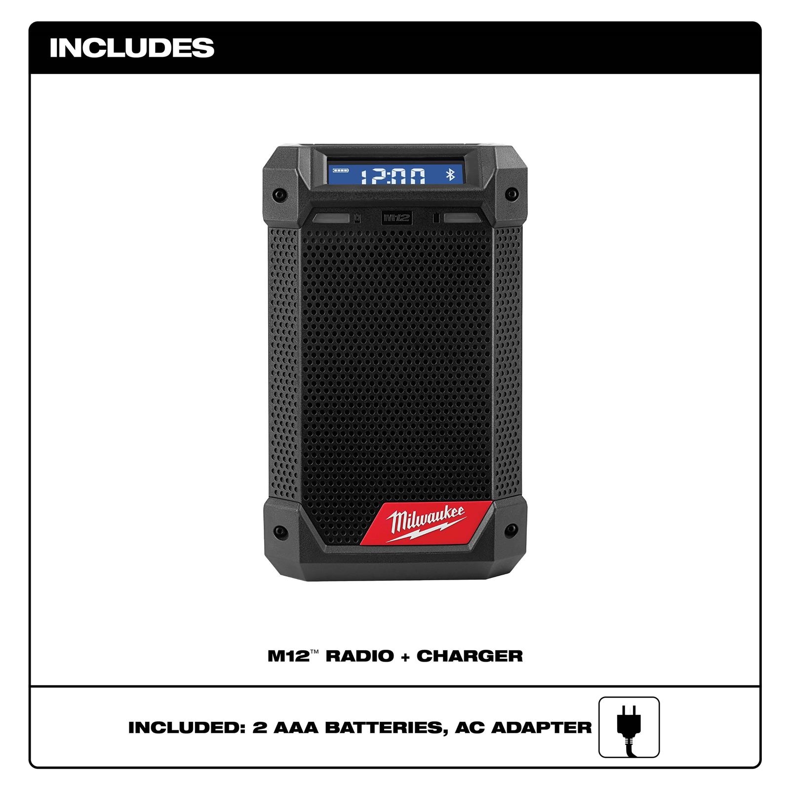Milwaukee Tool 2951 20 Milwaukee M12 Radio Plus Chargers DX Engineering