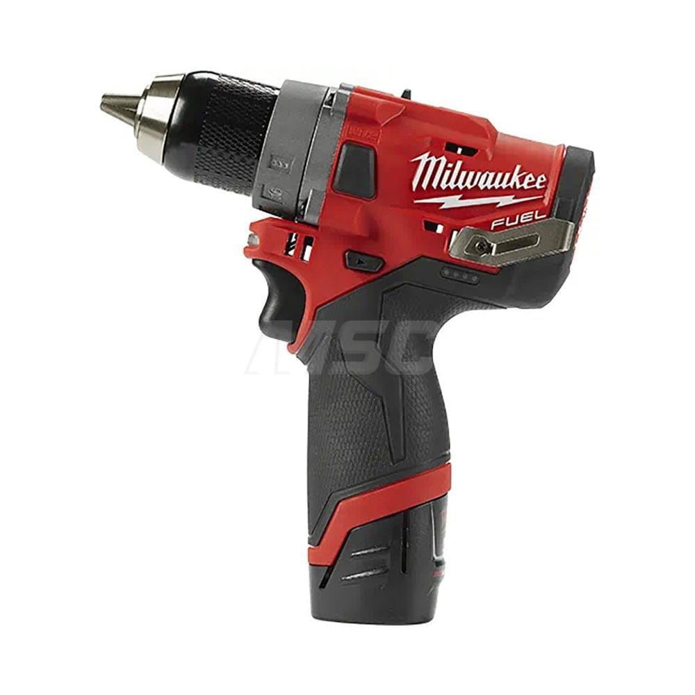 Milwaukee Tool Cordless Drill 12V 1 2 Chuck 1 550 RPM MSC Direct