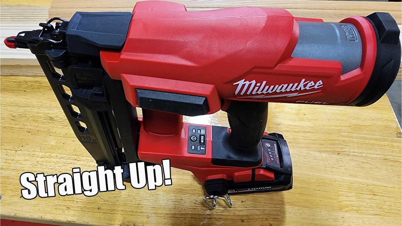 Milwaukee Tool M18 FUEL 16ga Straight Finish Nailer Review Model 3020 20 YouTube