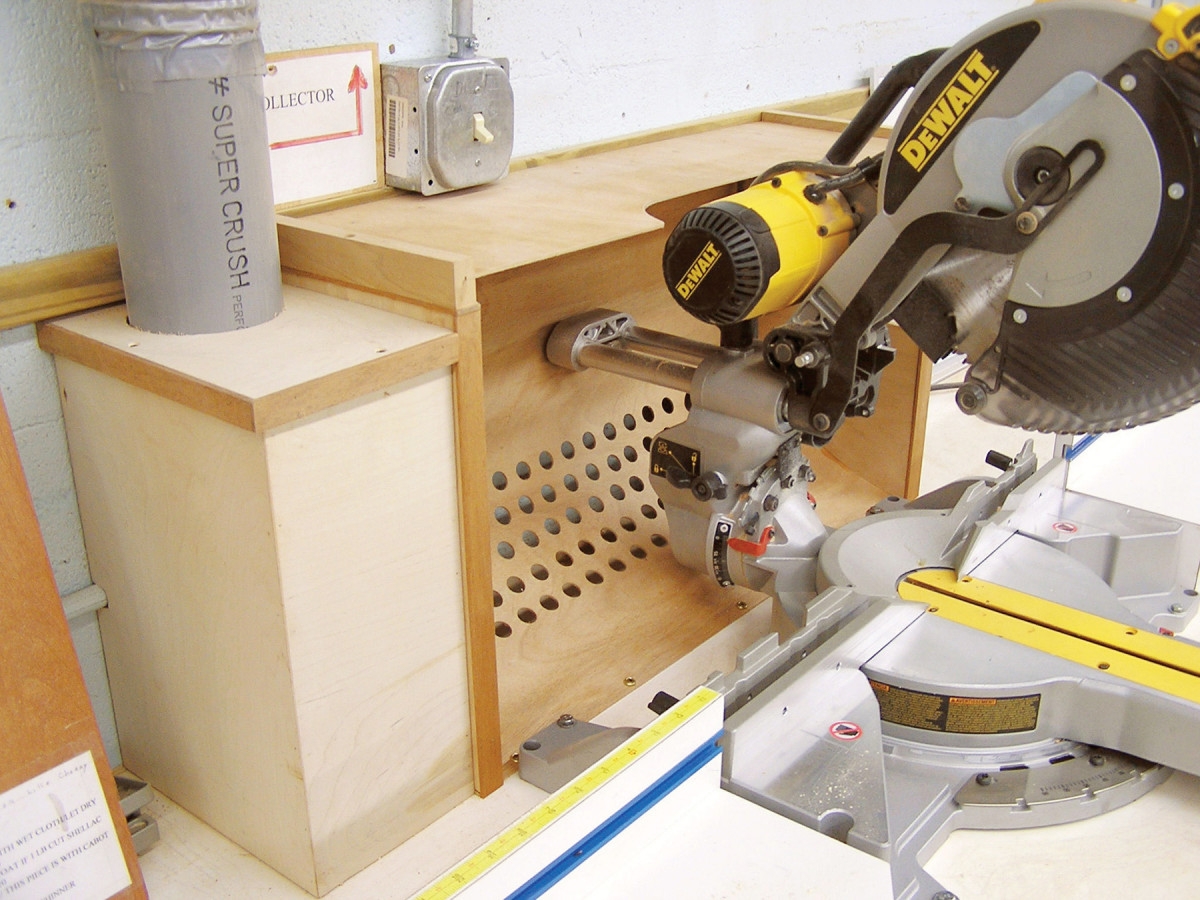Miter Saw Dust Collection Box Popular Woodworking