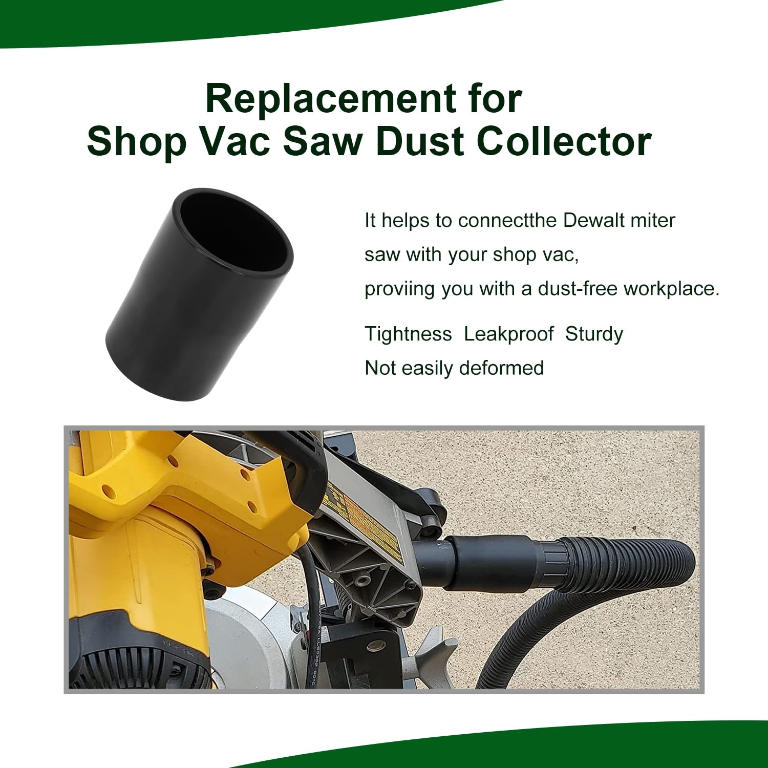 Miter Saw Vacuum Adapter For Dewalt Vacuum Dust Collection Adapter 