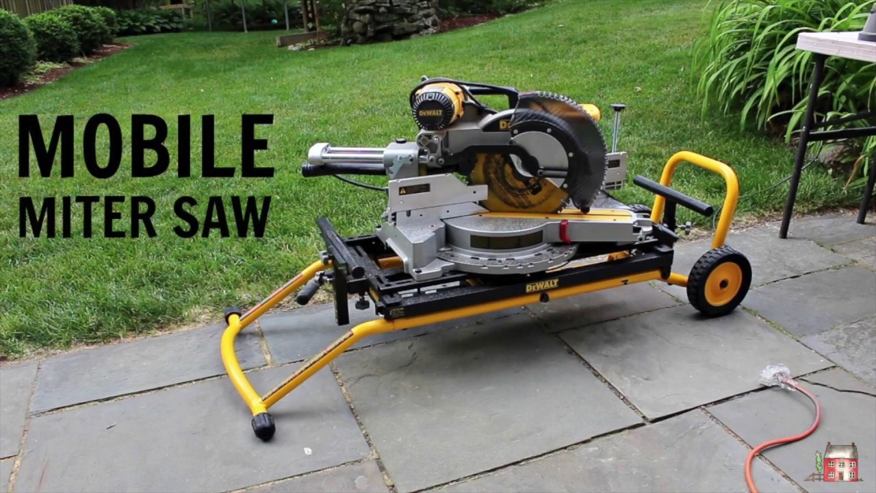 My DeWalt Miter Saw And Stand Set Up YouTube