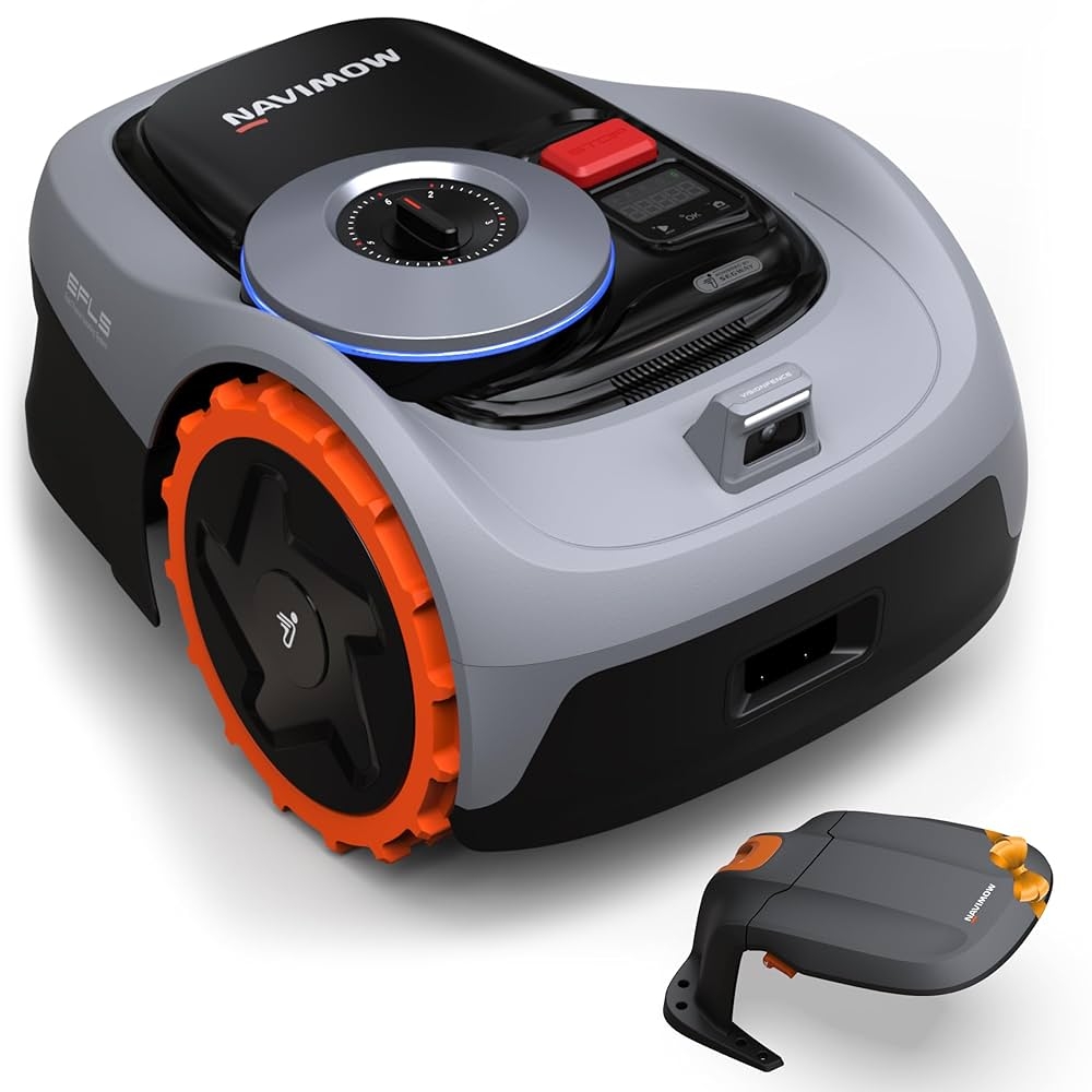 Navimow I105E M hroboter Ohne Begrenzungskabel Empf 500 M Max 600 M RTK Vision Rasenm her Roboter Testsieger Igelschutz Rasenroboter KI Auto Kartierung Amazon de Garten