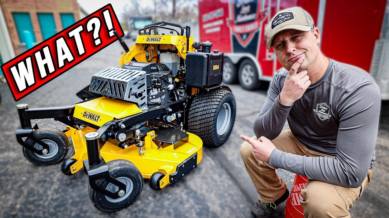 NEVER SAW THIS COMING DEWALT Lawn Mower DEBUT DXGX554P YouTube