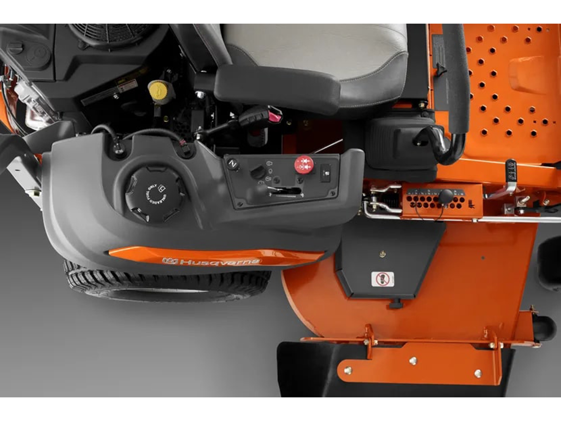 picture of husqvarnariding mower engine