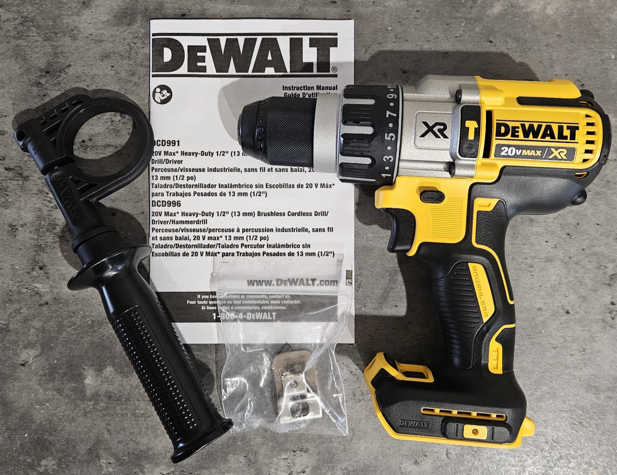 New DeWalt 20 Volt 20v Max XR Brushless Cordless 1 2 Hammer Drill Driver DCD996 EBay